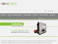 Tablet Screenshot of novathermboiler.com